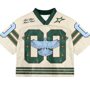 Maillot de football américain sur mesure maillot rétro recadrée en polyester personnalisé maillot de football en maille américain surdimensionné MS-AF-1530 - Product Image 3