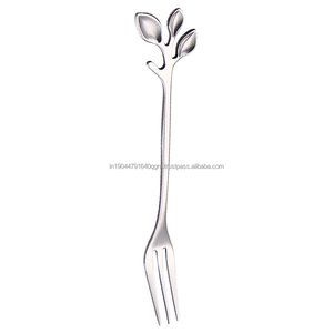 Elegant 304 Leaf Shaped Tea Coffee Fruit Spoons and <b>Forks</b> in Best Price - Product Image 4