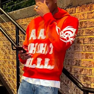 Chándal polar de algodón para hombre con jersey, pantalones para correr, conjunto de chándal y pantalones de chándal, Sudadera con capucha bordada personalizada - Product Image 5