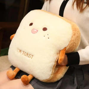 Mignonne Cartoon Pattern Biscotte Toast Peluche Washable Feature - Product Image 6