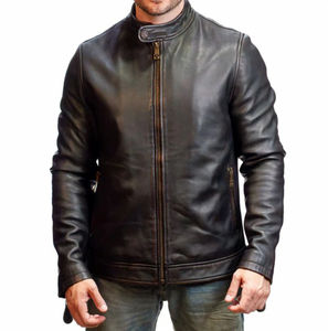 Chaqueta Universitaria Personalizada para Hombre en Lana Azul Cielo y Cuero Blanco - Uniforme para Partido de Béisbol con Logotipo - Product Image 1