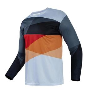 Jersey de manga larga para bicicleta de montaña, cómodo diseño personalizado, Jersey de carreras de Motocross para hombres, sublimación, Motocross - Product Image 3