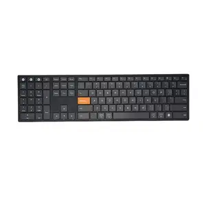 B084 Keyboard Laptop PC Desktop 110 tombol penuh 2.4g kantor pengiriman Drop AS Keyboard tangan kiri Rusia Prancis numerik nirkabel