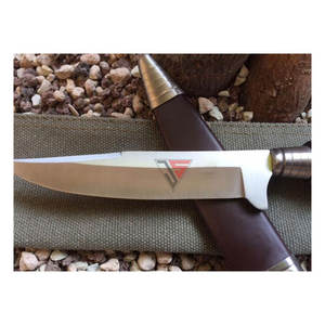 มีดพกพาคุณภาพสูงเกรดอุตสาหกรรมสำหรับการล่าสัตว์ ดามัสกัส พร้อมด้ามไม้ ใบมีดเหล็กคาร์บอน รับผลิตตามแบบ OEM - Product Image 6