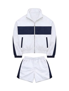 Ensemble de survêtement coupe-vent personnalisé pour homme : veste zippée respirante à séchage rapide et pantalon de jogging - Product Image 3