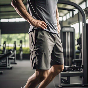 Hombres Running Fitness Poliéster Cargo Shorts OEM Alta calidad Ligero Secado rápido Lluvia Verano 100% Poliéster Pantalones cortos Hombres - Product Image 2