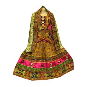 เดรสงานปาร์ตี้แขนยาวหรูหรางานปักลายทำด้วยมือสไตล์วัฒนธรรมดั้งเดิมของผู้หญิงอัฟกานิสถานออกแบบได้ตามต้องการ - Product Image 1