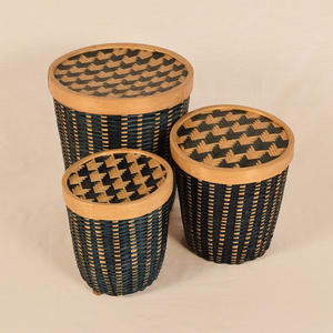 Vente en gros de boîtes d'emballage en bambou biodégradable durable pour bougie boîte à couvercle naturel bon marché - Product Image 4