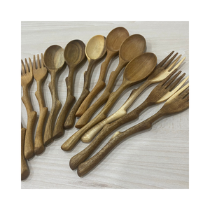 ชุดช้อนไม้6ชิ้นหลายรูปทรงสำหรับทารกช้อนไม้ที่น่ารักเหมาะสำหรับทุกวัย - Product Image 3