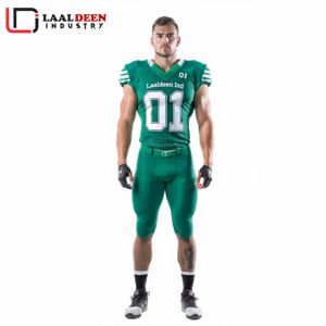 ชุดยูนิฟอร์มอเมริกันฟุตบอลคุณภาพสูงแบบกำหนดเอง แห้งเร็ว ระบายอากาศดี ลายเสือดาว พร้อมโลโก้สโมสร ชื่อทีม ลดราคา - Product Image 2