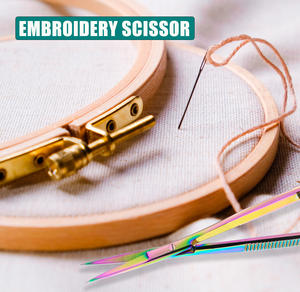 Vente en gros de ciseaux à ressort pour broderie coupe-fil coupe-tissu pour coiffure mini cisailles de tailleur en acier inoxydable - Product Image 6