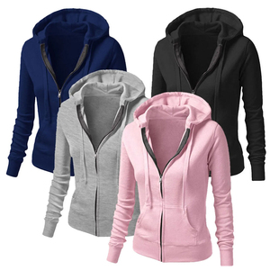 À la mode OEM Custom Made Femmes Hiver À Capuche Fermeture Éclair À Capuche 100% Coton Léger Respirant Prix Raisonnable - Product Image 1