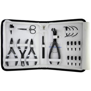 Nieuwe Haarverlenging Tang Kit Micro Link Kraal Dichterbij & Remover Tang Knip Schaar Micro Ring Lus C Naald Haak Salon Clips - Product Image 1