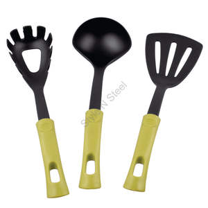 ชุดอุปกรณ์ทำครัวสแตนเลสสตีลทันสมัยมี7ชิ้นพร้อมที่จับพลาสติก - Product Image 1