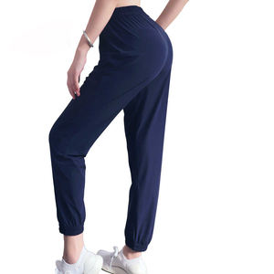 Pantalones Cargo de Cintura Alta Elástica para Mujer, de Felpa, Poliéster/Algodón, con Bolsillos, Transpirables, Casuales, para Calle, al por Mayor - Product Image 1