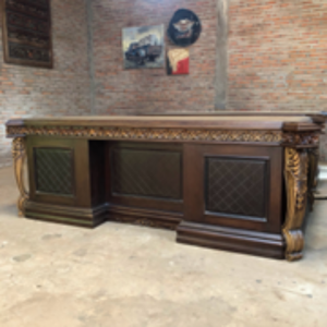Mesa de Director de Madera de Teca Sólida, Escritorio Ejecutivo Premium con Artesanía Atemporal - Product Image 2