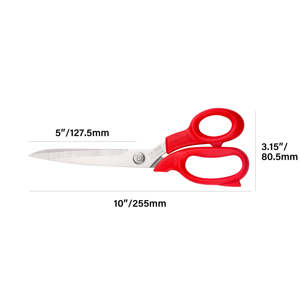 Golden Phoenix 10 "poignée en plastique souple en acier inoxydable tissu tissu cuir coupe cisailles tailleur couture ciseaux ANAAIF - Product Image 4