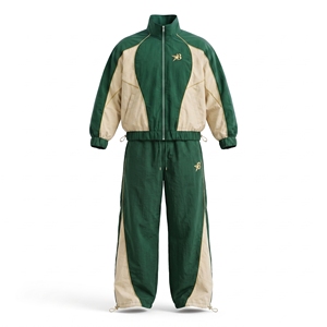 Ensemble de survêtement personnalisé pour homme, grande taille, style urbain, printemps, deux pièces, imprimé, en nylon tissé 300g, respirant (pantalon et sweat à capuche) - Product Image 4