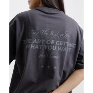 T-shirt en jersey 100% coton avec imprimé graphique Take the Risk - Product Image 1