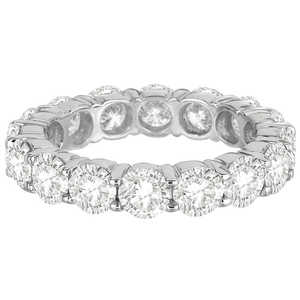 Anillo de Eternidad de Diamantes en Oro Blanco de 18K, Anillo de Diamantes de 5.00ct - Product Image 1