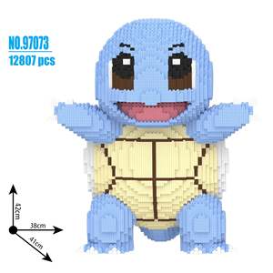 3D Plastic ABS Figure Set Educational DIY Building Toy Includes Charmander Bulbizarre Pikachu Blocks - Product Image 2