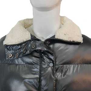 Veste en duvet unisexe d'hiver à col montant imprimée avec logo personnalisé de haute qualité en gros pour hommes - Product Image 4