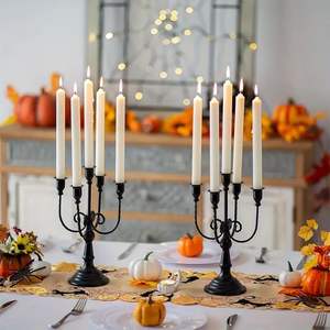 Elegant Tall Modern Gold Silver Metal Candelabra Stand for Church Altar Wedding Reception <b>Christmas</b> <b>Centerpiece</b>-Handmade - Product Image 3