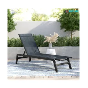 Skyline Garden Furniture Outdoor Poolside Adjustable Portable Aluminium Sun Lounger From Vietnam
