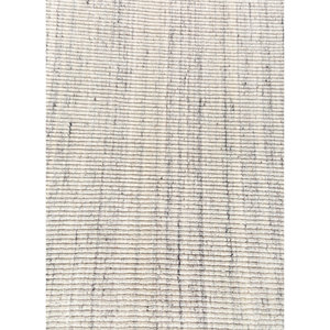 Alfombra de Lana Tejida a Mano Contour Ivory, Grande, 9x12, Estilo Clásico, Color Sólido, para Decoración de Sala de Estar, Pasillo, Hwl-75 - Product Image 3