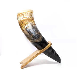 Cuerno para Beber de Cuerno de Búfalo, Impermeable, Hecho a Mano, Forma Natural, Regalo para el Hogar y Bodas - Product Image 3