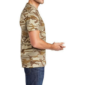Camo imprimé personnalisé de haute qualité Desiges Allover Pattern Camouflage 100% coton respirant à la mode fabriqué par Dress Sports - Product Image 5