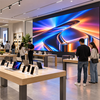 Écran mural vidéo LED intérieur P1.56 avec maintenance frontale magnétique pour magasins de détail et systèmes commerciaux