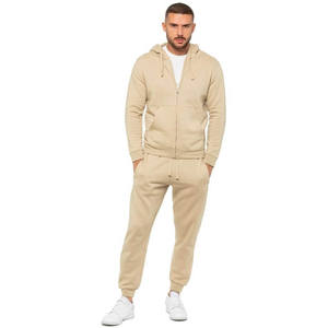 Venta al por mayor de chándal personalizado de algodón Tech de lana para los hombres serigrafía logotipo Jogger chándal cremallera Sudadera con capucha otoño OEM diseñador de invierno - Product Image 5