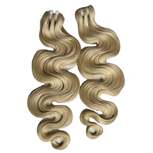 Bundle Body Wavy Curly Color 613 Single Donor 100% Human Hair <b>Extensions</b> Super Double Drawn Tape Ins Wholesale Price Virgin Hair - Product Image 2