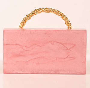 Bolso de noche de resina marfil para mujer, diseño único, marco artesanal de lujo, bolso de mano, moderno y elegante - Product Image 3