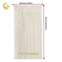 Rideau de fond en tissu macramé de luxe moderne 100 % coton, grand format 40x80, pour anniversaire, accessoires de décoration intérieure, modèle 27, fabrication artisanale