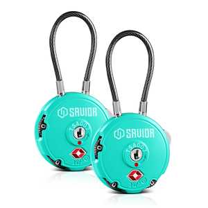 Verrous de voyage à câble à 3 chiffres 1/2/4 Pack - Product Image 5