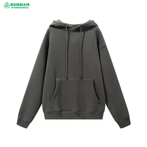 Sweat à capuche unisexe respirant en polyester/rayonne, molleton/french terry, 500 GSM, motif uni, séchage rapide, haute qualité - Product Image 3