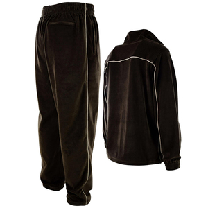 Survêtement pour homme en polaire de coton polyester, broderie personnalisée, cordon de serrage, taille plus, uni, séchage rapide, léger, professionnel - Product Image 3