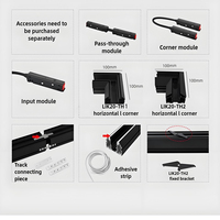 Rail magnétique pour plafond tendu DC48V, rail magnétique LED, éclairage sur rail LED à angle réglable, éclairage sur rail en aluminium, éclairage sur rail magnétique