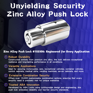 กุญแจล็อกแบบกดท่ออัลลอยด์อัลลอยด์ขนาด60มม. สำหรับความปลอดภัยของยานพาหนะ-ABA locks - Product Image 6