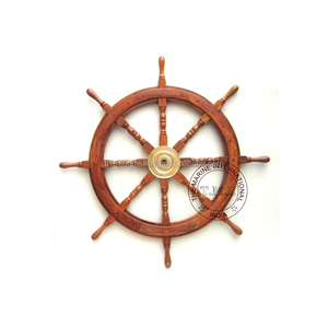 Nautical <b>Wooden</b> Decorative Ship <b>Wheel</b> 36 Collectible Wood Steering <b>Wheel</b> For Decoration Buy from Trusted Supplier - Product Image 5
