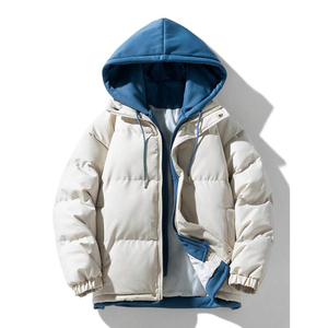 Chaqueta Acolchada de Invierno para Hombre, Cuello Redondo, Color Sólido, Personalizable, de la Mejor Calidad, Promocional, de Moda, Tejido de Poliéster/Algodón - Product Image 6