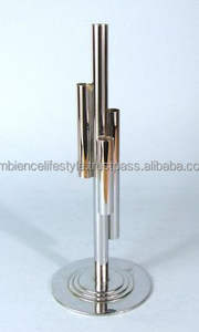 Florero de Metal plateado moderno de estilo de vida ambiental, accesorio decorativo de alta calidad para el hogar, sala de estar, decoración de Navidad - Product Image 5