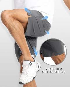 Pantalones cortos deportivos FlowFlex para hombre, ajuste elástico con sistema de bolsillo inteligente, pantalones cortos de Fitness para hombre QuickMotion - Product Image 4