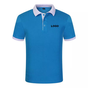 Polos logotipo personalizado cuello azul blanco Polo de alta calidad 100% algodón Unisex al por mayor hombres Golf Polos OEM - Product Image 5