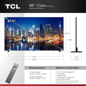 Televisor Inteligente Mini-LED 4K de la Serie QM8K de 98 Pulgadas T C L de Calidad - Product Image 2
