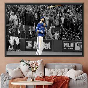 Jose Bautista Motivational Sport Canvas Art - Printed Wall Decor,1P:Black <b>Framed</b> - Product Image 1