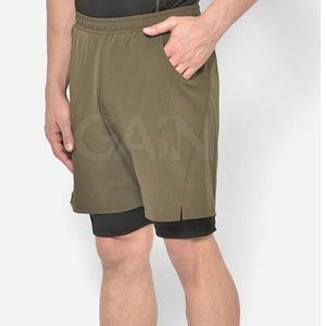 Top Selling Comfortable Durable Solid Mid <b>Waist</b> Breathable Quick Dry Casual <b>Shorts</b> Pakistan Made <b>Low</b> MOQ Cotton/Polyester Stock - Product Image 3