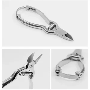 Cortauñas de Acero Inoxidable Curvo para Manicura y Pedicura, Pinza para Cutículas, Removedor de Piel Muerta para Uñas de Dedos de Manos y Pies, con Mandíbula Ancha - Product Image 4